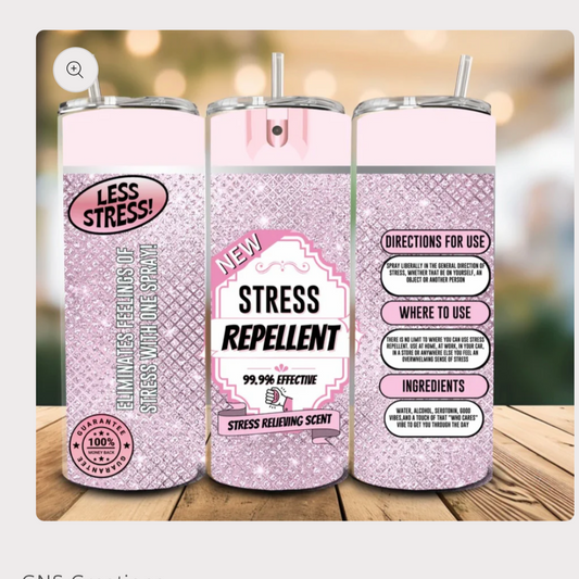 Stress repellent 20oz tumblr