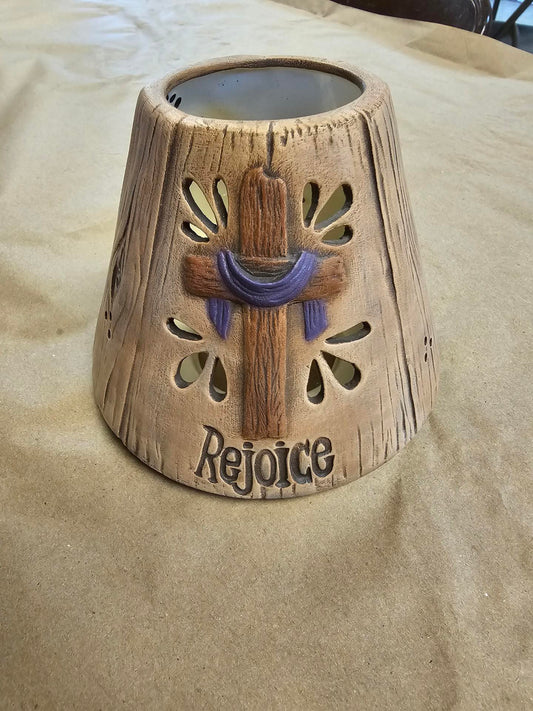 Rejoice candle topper